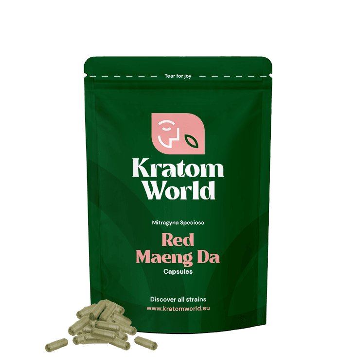 Red Maeng Da kratom capsules - Kratom World