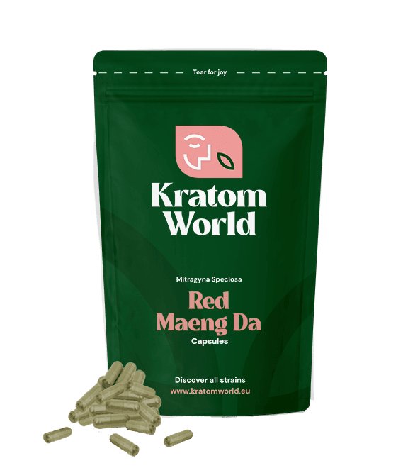 Red Maeng Da kratom capsules - Kratom World