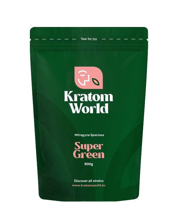 Super Green kratom 500 grams - Kratom World