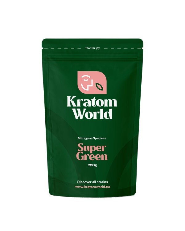 Super Green kratom 250 gram - Kratom World